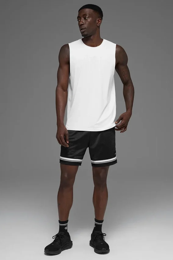 Top Idol Muscle bez rękawów – biała