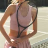 Top na ramiączkach Airbrush Real Bra – Vintage Pink