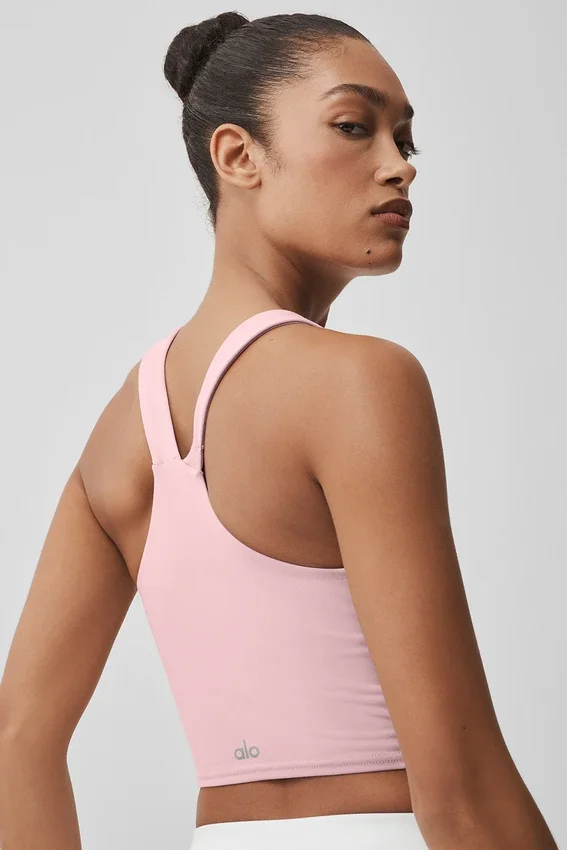Top na ramiączkach Airbrush Real Bra – Vintage Pink