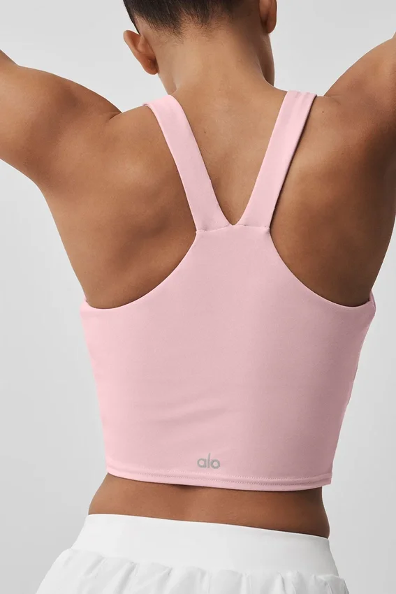 Top na ramiączkach Airbrush Real Bra – Vintage Pink