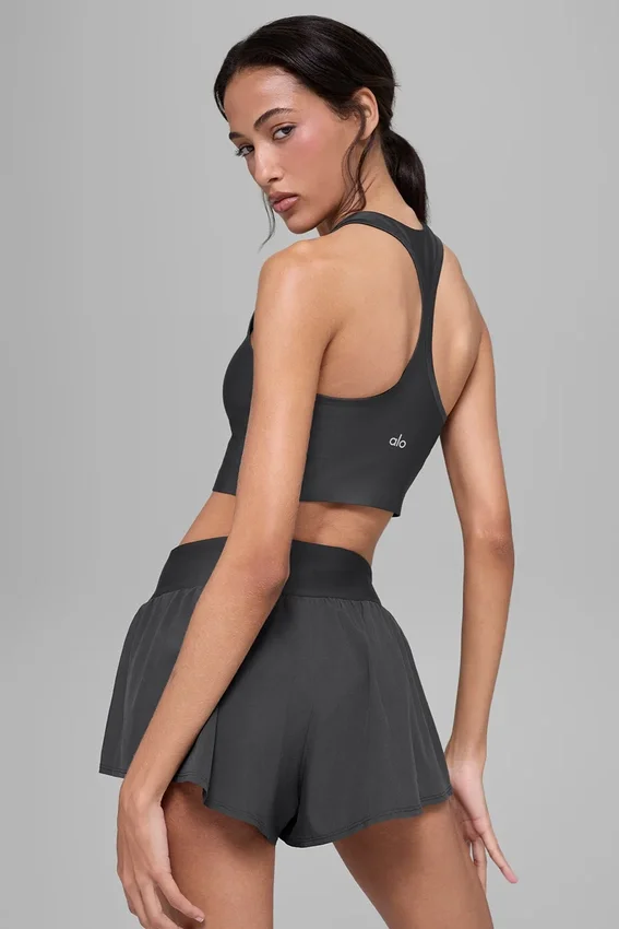Top na ramiączkach Airlift Super Sleek – antracyt