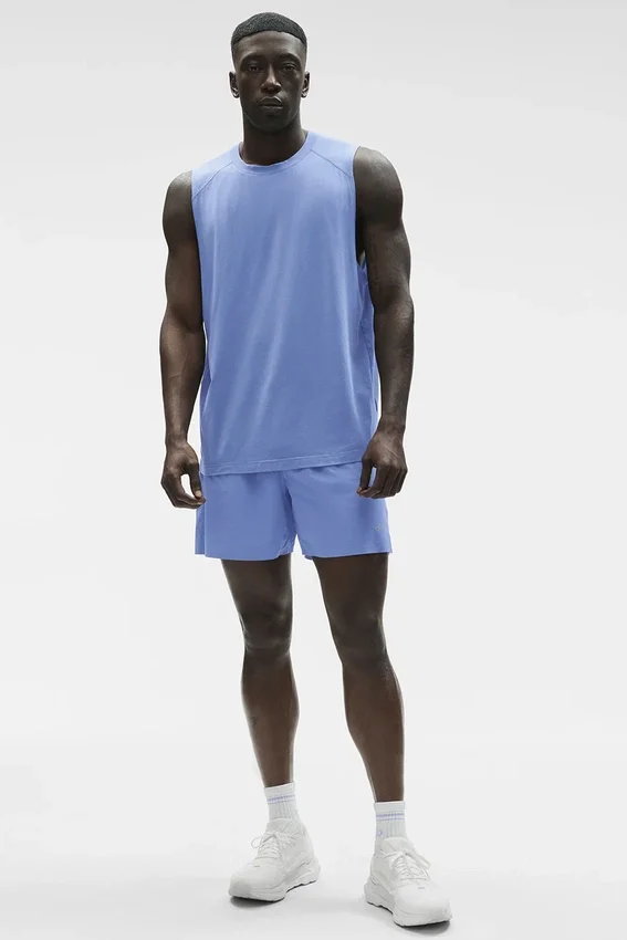 Top na ramiączkach Alo Vapor Muscle – Provence Blue