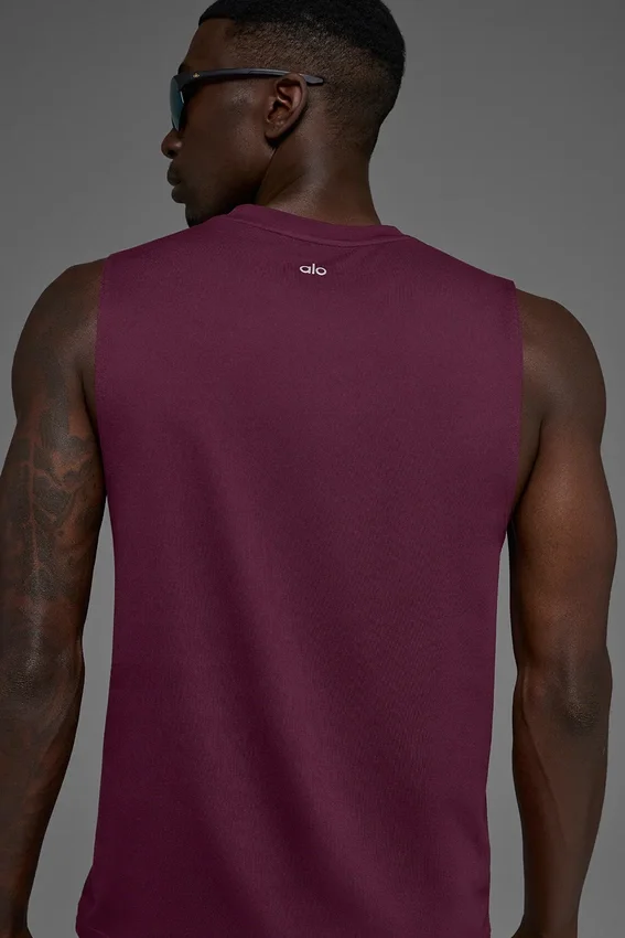 Top na ramiączkach Conquer Muscle – Burgundy