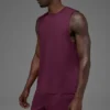 Top na ramiączkach Conquer Muscle – Burgundy