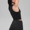 Top na ramiączkach „Goddess Ribbed Go-To” – czarna