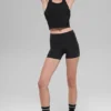 Top na ramiączkach „Goddess Ribbed Go-To” – czarna