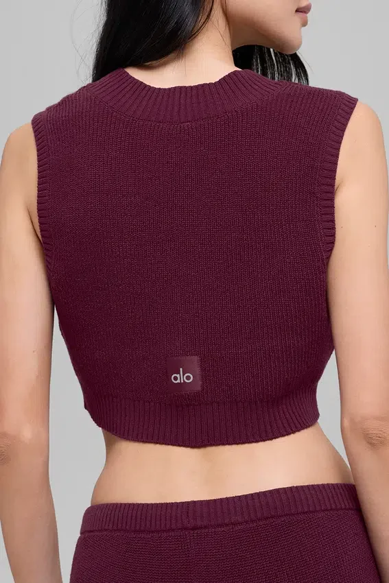 Top na ramiączkach Supernatural Sweater – bordowa