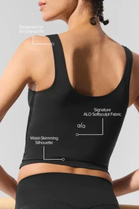 Topy na ramiączkach Alo Softsculpt – Czarna
