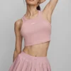 Topy na ramiączkach Aspire – różowy w stylu vintage/biały