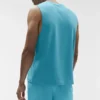 Topy na ramiączkach Conquer Muscle – Blue Breeze