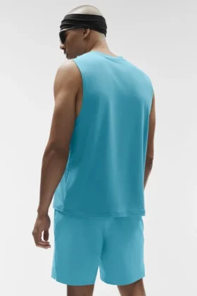 Topy na ramiączkach Conquer Muscle – Blue Breeze
