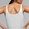 Topy na ramiączkach Ribbed Prosper – biała