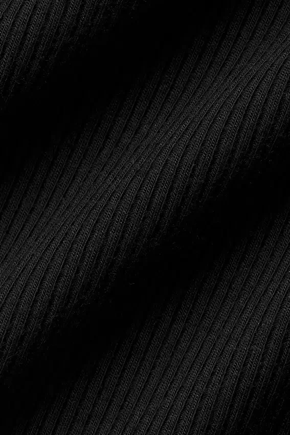 Topy na ramiączkach Ribbed Prosper – czarna