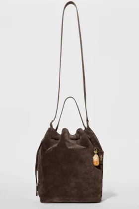 Torba Alo Balance Bucket – zamsz w kolorze espresso