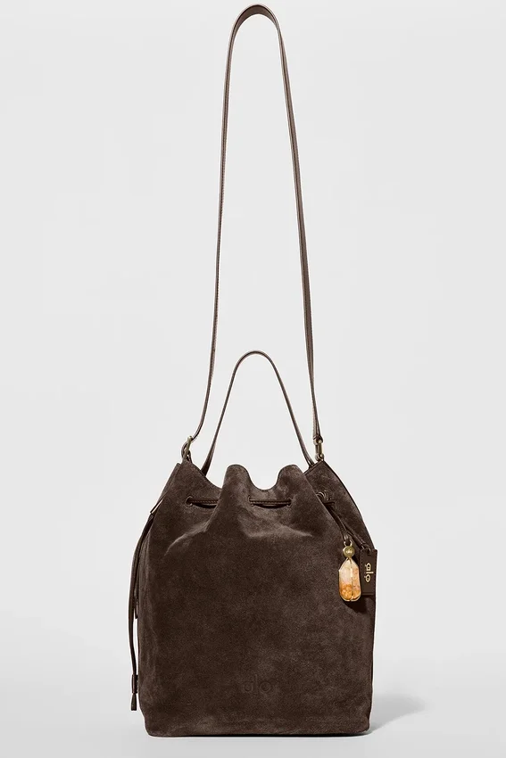 Torba Alo Balance Bucket – zamsz w kolorze espresso