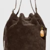 Torba Alo Balance Bucket – zamsz w kolorze espresso