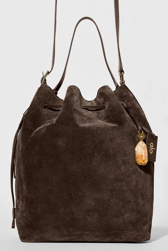 Torba Alo Balance Bucket – zamsz w kolorze espresso