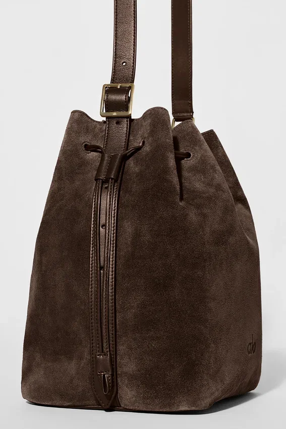 Torba Alo Balance Bucket – zamsz w kolorze espresso