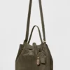 Torba Alo Balance Bucket – zamsz w kolorze oliwkowym