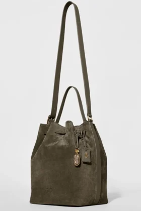 Torba Alo Balance Bucket – zamsz w kolorze oliwkowym