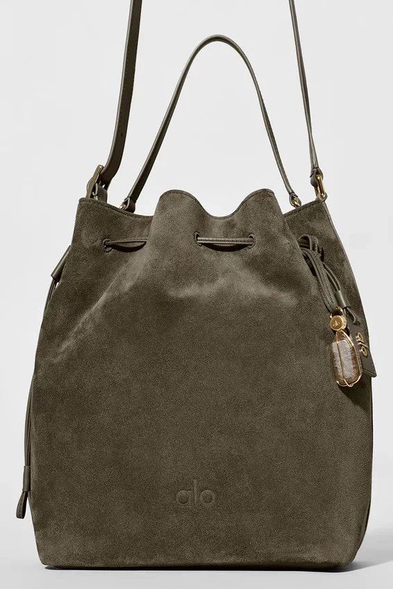 Torba Alo Balance Bucket – zamsz w kolorze oliwkowym