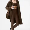 Trencz „Crinkle on the Move” – kolor espresso