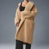 Trencz oversize z polaru Sherpa – Camel