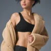Trencz oversize z polaru Sherpa – Camel