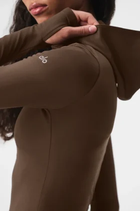 Zimowa bluza z kapturem Airlift Winter Warm – kolor Espresso
