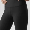 Zimowe, ciepłe High-Waist Airlift Legginsy – czarne